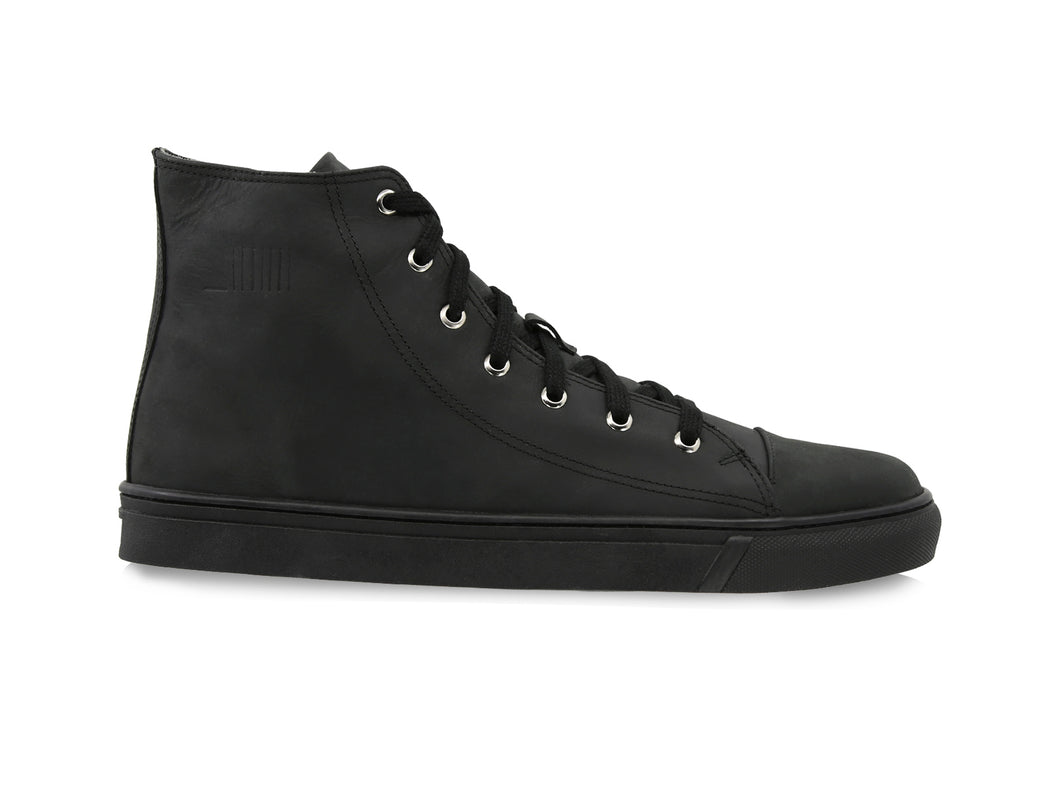 Zapatilla de caña alta Peter Negro 15203